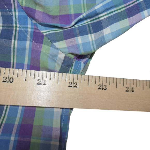 Vineyard Vines by Shep Ian Button Down Shirt Mens L Purple Slim Fit 100% Cotton - Picture 10 of 14